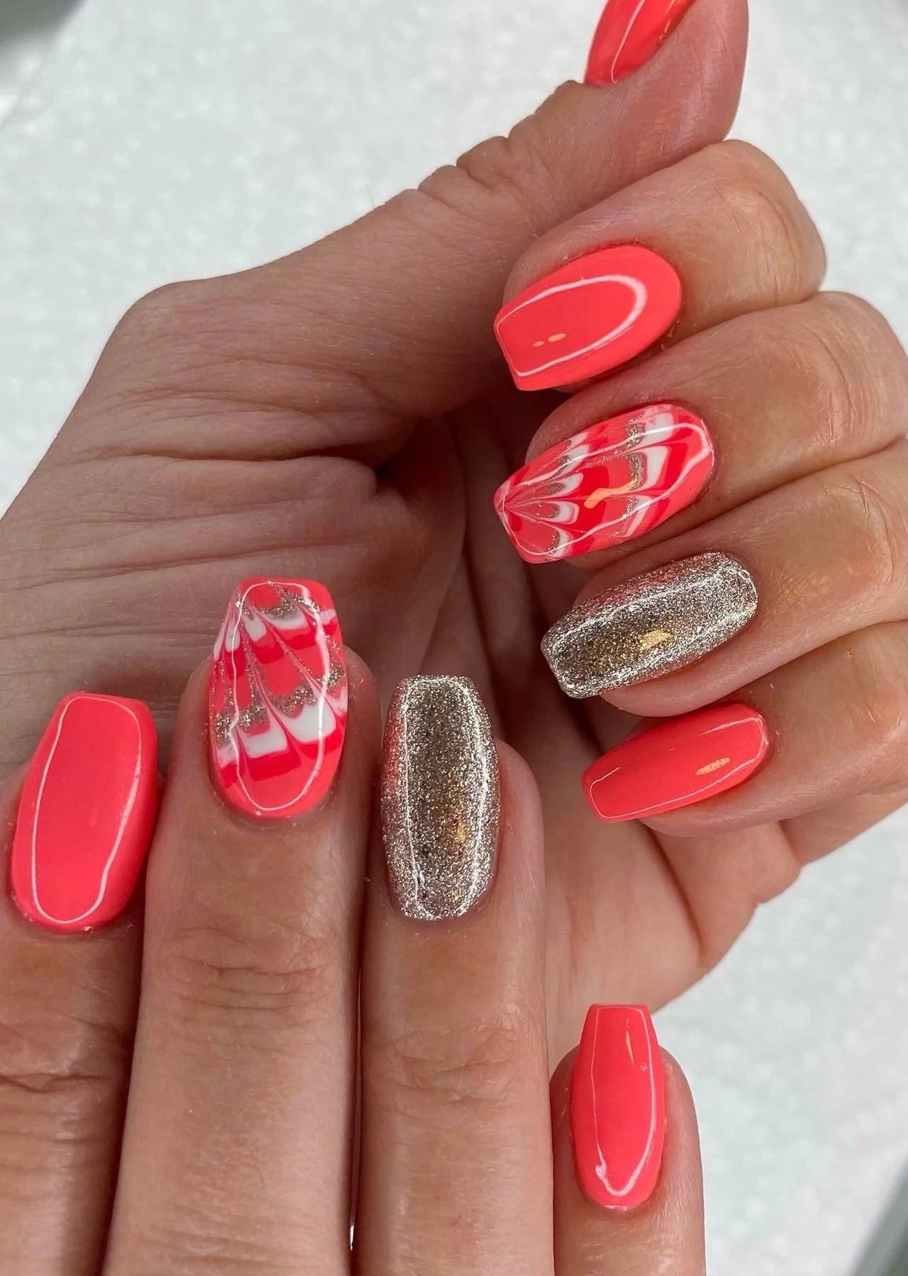Gel Nail Color Reds, Pinks & Purples.