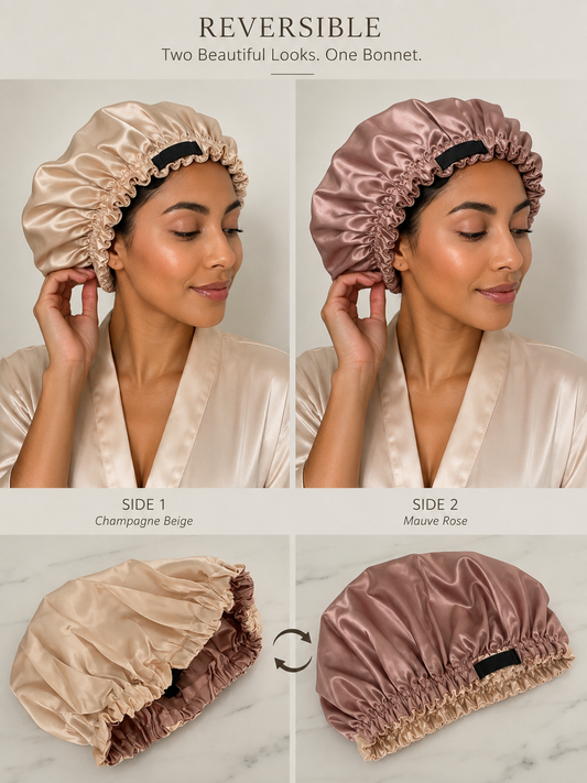 Hadaka Beauty Hair Bonnet — Reversible / Adjustable strap