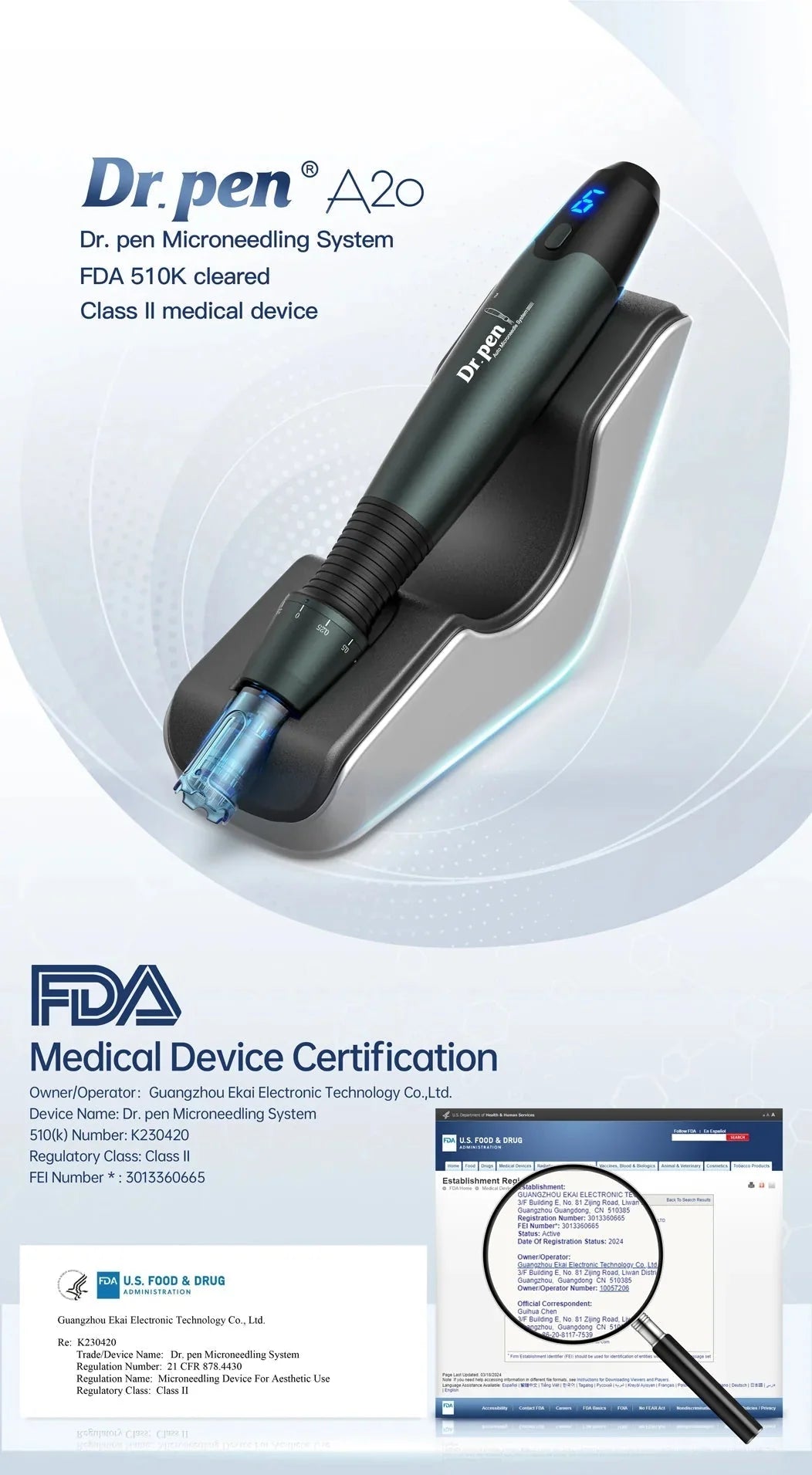 Dr. Pen A20 Microneedling System
