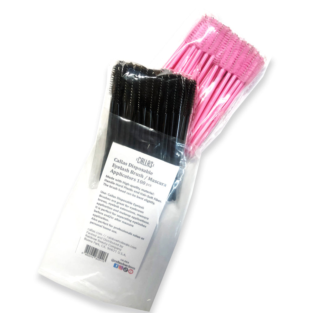 Mascara Wands Pink & Black 100 pcs