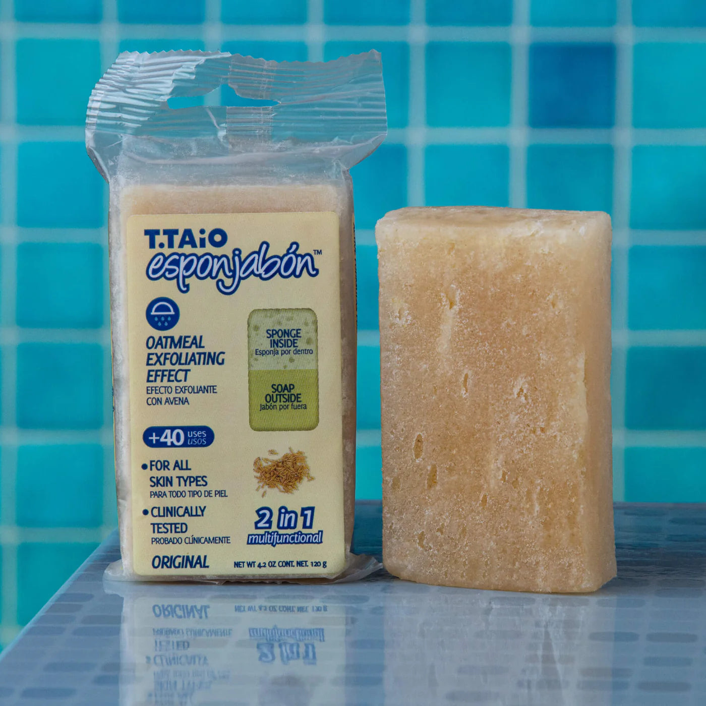 Oatmeal Soap Sponge 2 In 1