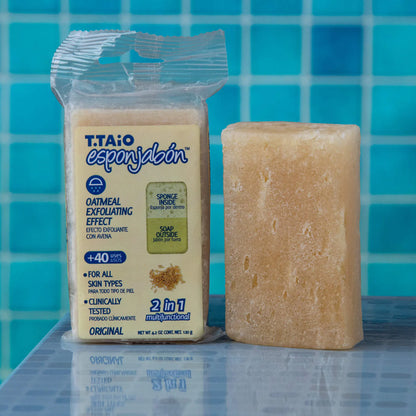 Oatmeal Soap Sponge 2 In 1