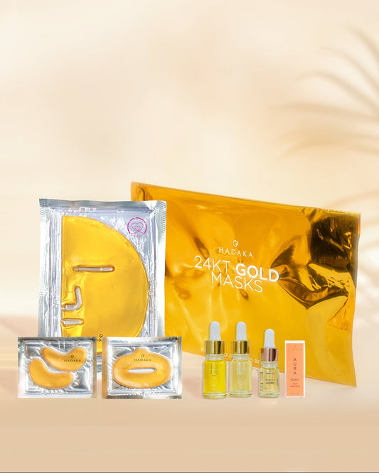The Gold Vault Set – Luxury Hair & Masks Gift Set