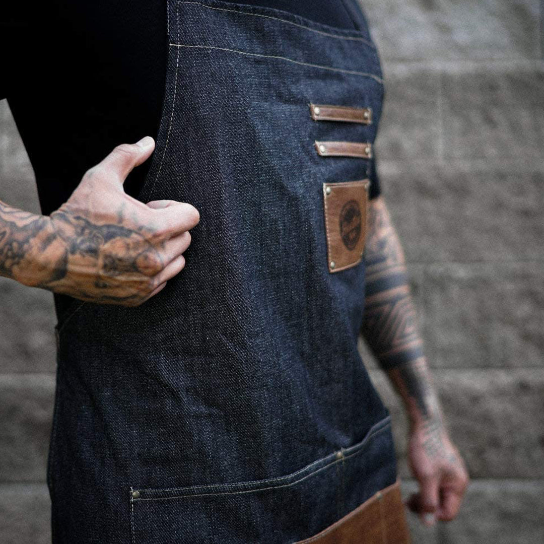 Denim Barber Apron