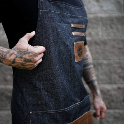 Denim Barber Apron